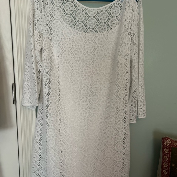 Lilly Pulitzer Topanga Resort White Breakers Lace Dress HTF NWT XL - Picture 6 of 14